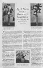 Better Homes & Gardens April 1930 Magazine Article: April Notes From a Gardener's Scrapbook
