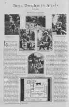 Better Homes & Gardens April 1930 Magazine Article: Town Dwellers in Arcady