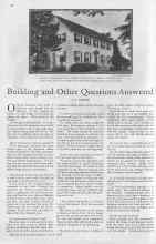 Better Homes & Gardens April 1930 Magazine Article: Building and Other Questions Answered