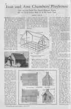 Better Homes & Gardens April 1930 Magazine Article: Jean and Ann Chambers' Playhouse