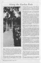 Better Homes & Gardens May 1930 Magazine Article: Along the Garden Path