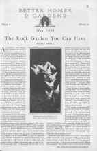 Better Homes & Gardens May 1930 Magazine Article: The Rock Garden You Can Have