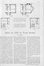 Better Homes & Gardens May 1930 Magazine Article: Alter or Add to Your Home