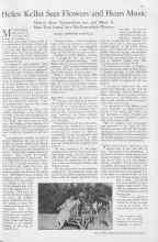 Better Homes & Gardens May 1930 Magazine Article: Helen Keller Sees Flowers and Hears Music