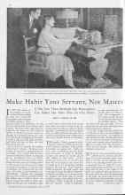Better Homes & Gardens May 1930 Magazine Article: Make Habit Your Servant, Not Master