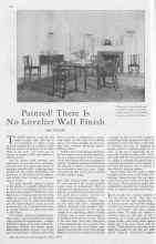 Better Homes & Gardens May 1930 Magazine Article: Painted! There Is No Lovelier Wall Finish