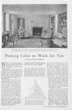 Better Homes & Gardens May 1930 Magazine Article: Putting Color to Work for You