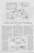 Better Homes & Gardens May 1930 Magazine Article: A Play Yard for Your Youngsters