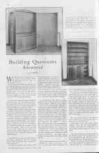 Better Homes & Gardens May 1930 Magazine Article: Building Questions Answered