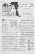 Better Homes & Gardens May 1930 Magazine Article: A Trellis and Seat for Your Garden