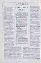 Better Homes & Gardens May 1930 Magazine Article: ACROSS THE EDITOR'S DESK