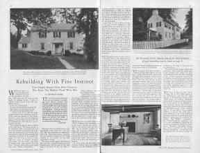 Better Homes & Gardens May 1930 Magazine Article: Rebuilding With Fine Instinct