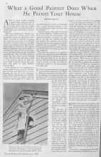 Better Homes & Gardens June 1930 Magazine Article: What a Good Painter Does When He Paints Your House