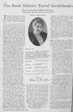 Better Homes & Gardens June 1930 Magazine Article: The Book Editor's Travel Guidebooks