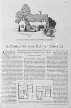 Better Homes & Gardens June 1930 Magazine Article: A House for Any Part of America