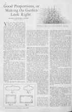 Better Homes & Gardens June 1930 Magazine Article: Good Proportions, or Making the Garden Look Right