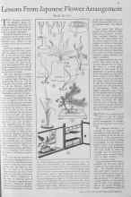 Better Homes & Gardens June 1930 Magazine Article: Lessons From Japanese Flower Arrangement