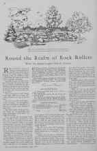 Better Homes & Gardens June 1930 Magazine Article: Round the Realm of Rock Rollers