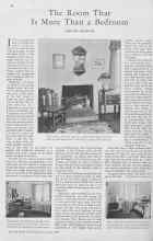 Better Homes & Gardens June 1930 Magazine Article: The Room That Is More Than a Bedroom