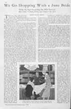 Better Homes & Gardens June 1930 Magazine Article: We Go Shopping With a June Bride