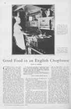 Better Homes & Gardens June 1930 Magazine Article: Good Food in an English Chophouse