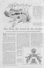 Better Homes & Gardens July 1930 Magazine Article: The Pool, the Jewel of the Garden