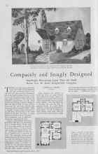 Better Homes & Gardens July 1930 Magazine Article: Compactly and Snugly Designed