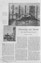 Better Homes & Gardens July 1930 Magazine Article: Planning the Home