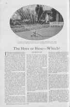 Better Homes & Gardens July 1930 Magazine Article: The Hoes or Hose--Which?