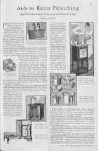 Better Homes & Gardens July 1930 Magazine Article: Aids to Better Picnicking