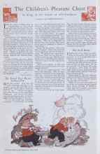 Better Homes & Gardens July 1930 Magazine Article: The Children's Pleasure Chest