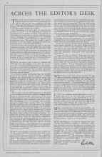Better Homes & Gardens July 1930 Magazine Article: ACROSS THE EDITOR'S DESK