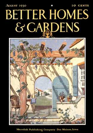 Better Homes & Gardens August 1930 Magazine Cover