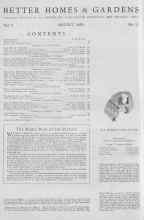 Better Homes & Gardens August 1930 Magazine Article: The Home Back of the Picture
