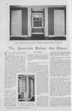 Better Homes & Gardens August 1930 Magazine Article: The Question Before the House