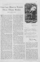 Better Homes & Gardens August 1930 Magazine Article: You Can Observe Nature Thru These Books
