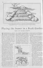 Better Homes & Gardens August 1930 Magazine Article: Placing the Stones in a Rock Garden