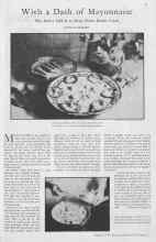 Better Homes & Gardens August 1930 Magazine Article: With a Dash of Mayonnaise