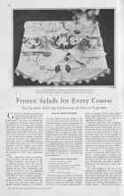 Better Homes & Gardens August 1930 Magazine Article: Frozen Salads for Every Course