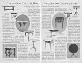 Better Homes & Gardens August 1930 Magazine Article: The American Table and How It Grew to Fit Our Changing Needs