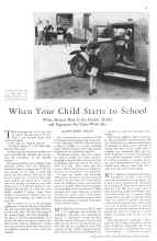 Better Homes & Gardens September 1930 Magazine Article: When Your Child Starts to School