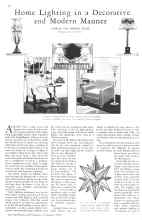 Better Homes & Gardens September 1930 Magazine Article: Home Lighting in a Decorative and Modern Manner