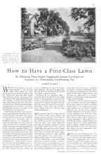 Better Homes & Gardens September 1930 Magazine Article: How to Have a First-Class Lawn