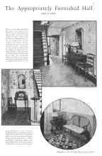 Better Homes & Gardens September 1930 Magazine Article: The Appropriately Furnished Hall