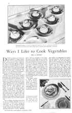 Better Homes & Gardens September 1930 Magazine Article: Ways I Like to Cook Vegetables