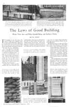 Better Homes & Gardens September 1930 Magazine Article: The Laws of Good Building