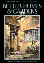 Better Homes & Gardens September 1930 Magazine Cover