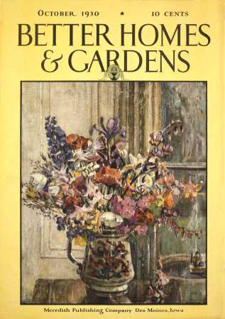 Better Homes & Gardens October 1930 Magazine Cover