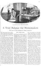 Better Homes & Gardens October 1930 Magazine Article: A Trial Balance for Homemakers