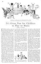 Better Homes & Gardens October 1930 Magazine Article: It's Great Fun for Children to Play to Music